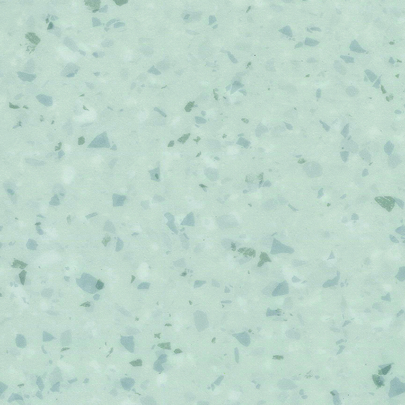 Fläckbeständigt och ljudabsorberande heterogent golv