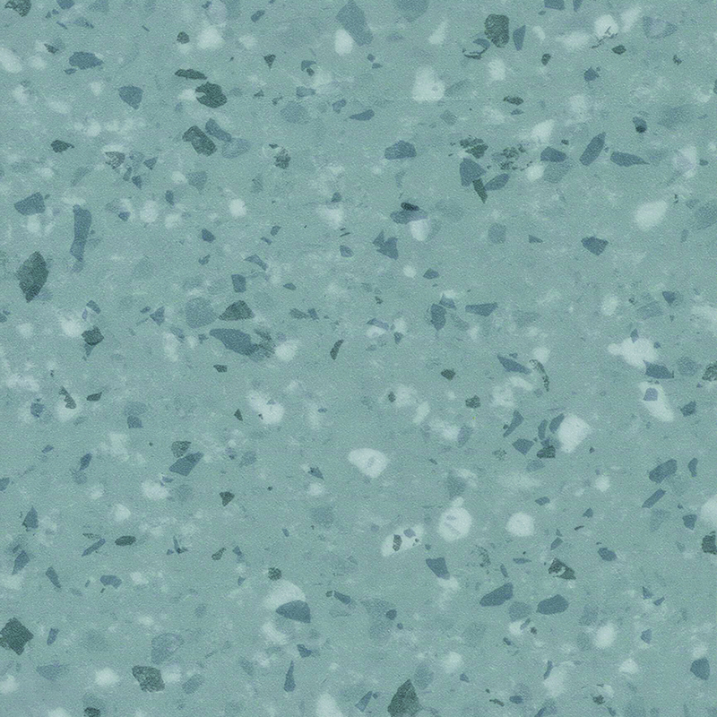 Fläckbeständigt och ljudabsorberande heterogent golv